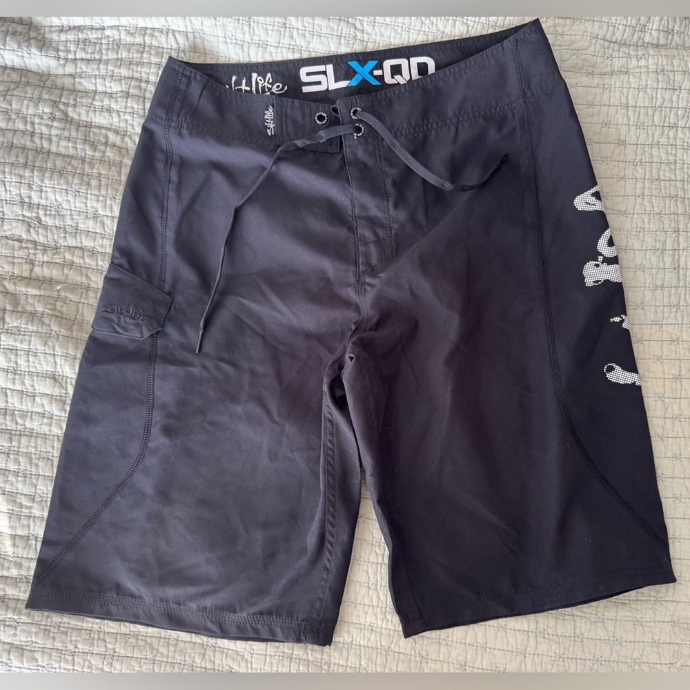 Salt Life Black Men's Swim Board Shorts